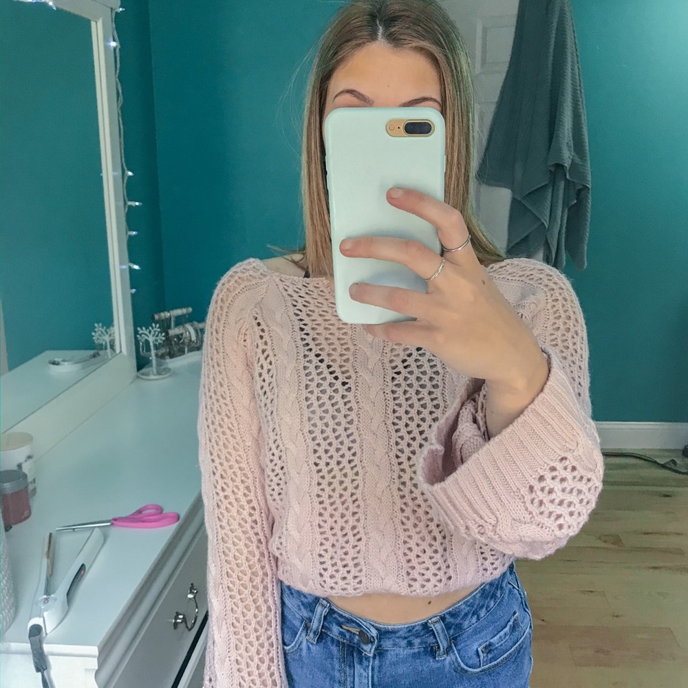 Oversized Pink Sweater
